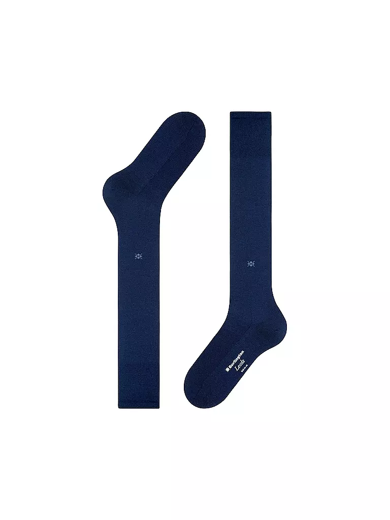 BURLINGTON | Calze al ginocchio da uomo LEEDS 40-46 blu navy | 