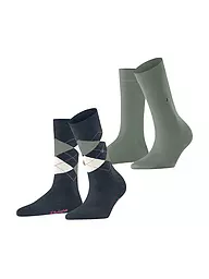 BURLINGTON | Calzini da donna EVERYDAY, confezione da 2, taglia 36-41, colore vino | Blu