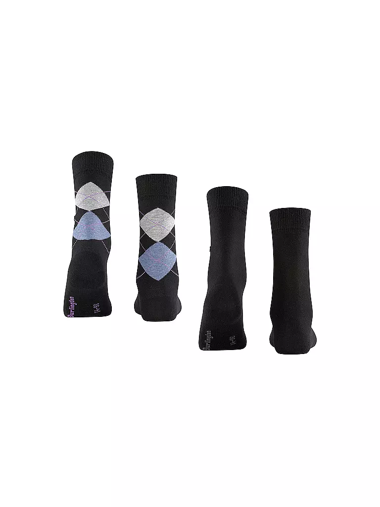 BURLINGTON | Calze da donna EVERYDAY, confezione da 2 paia, 36-41, nere | 