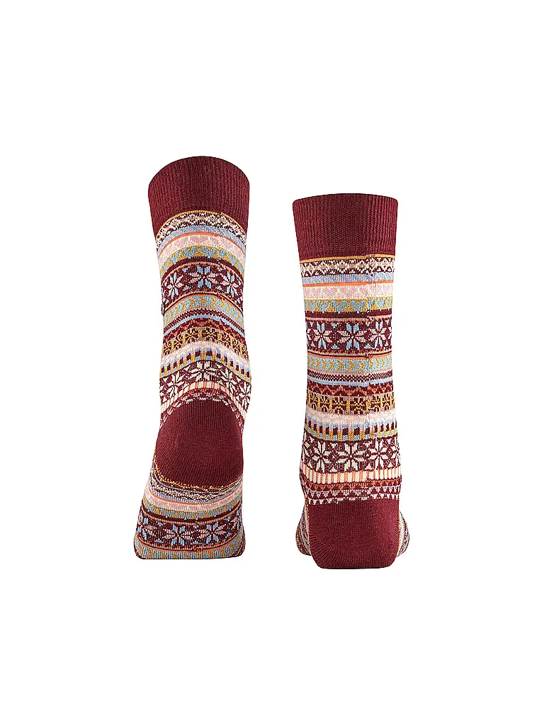 BURLINGTON | Calze da donna FAIR ISLE DELIGHT 36-41 claret | 
