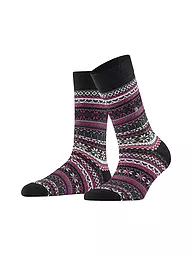 BURLINGTON | Calze da donna FAIR ISLE DELIGHT 36-41 nero | Nero