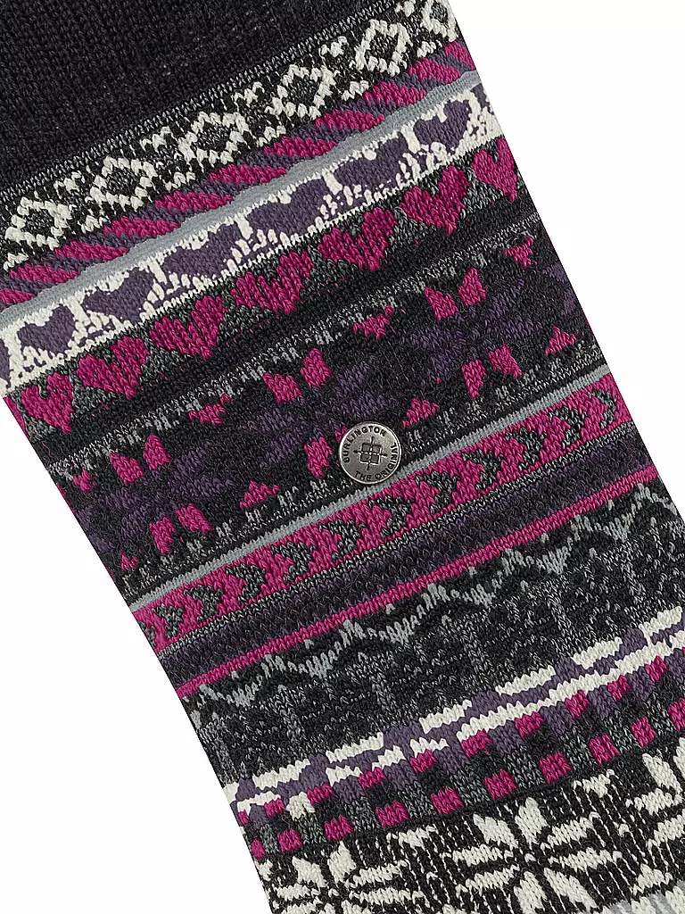 BURLINGTON | Calze da donna FAIR ISLE DELIGHT 36-41 nero | Nero