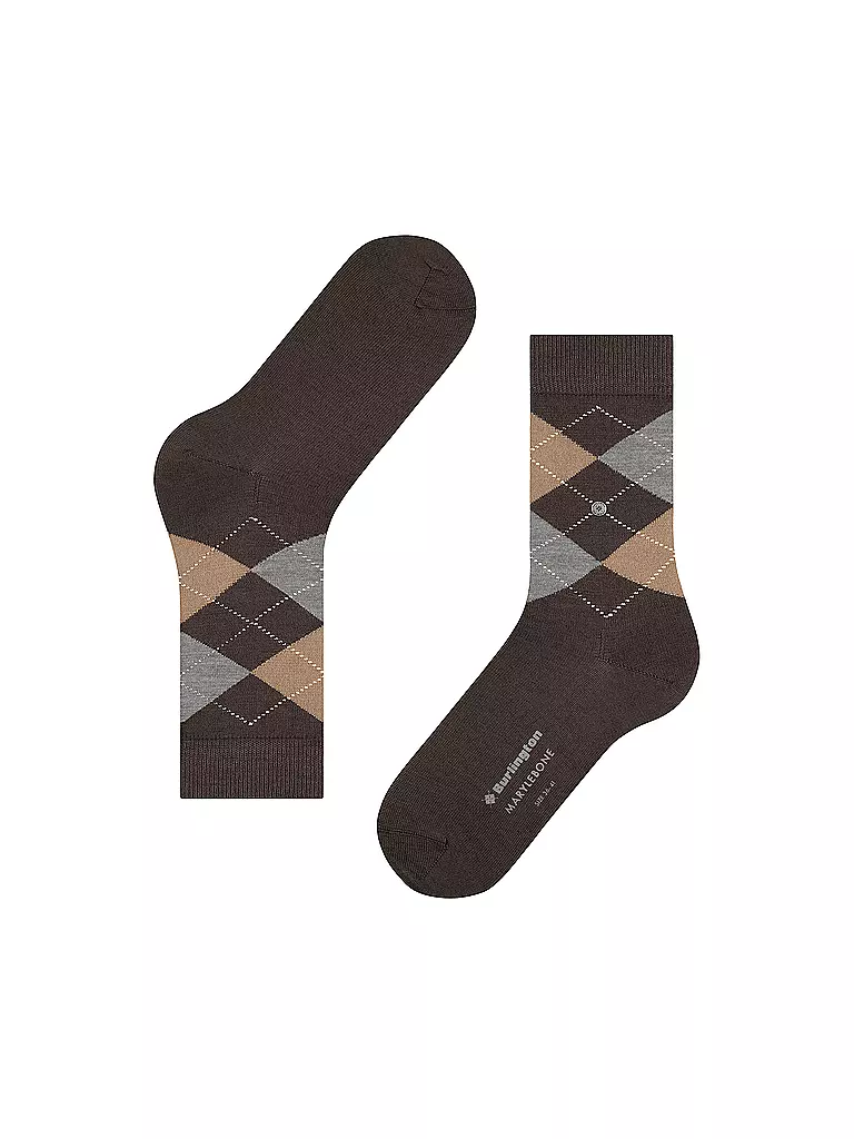 BURLINGTON | Calze da donna MARYLEBONE 36-41 marrone scuro | 