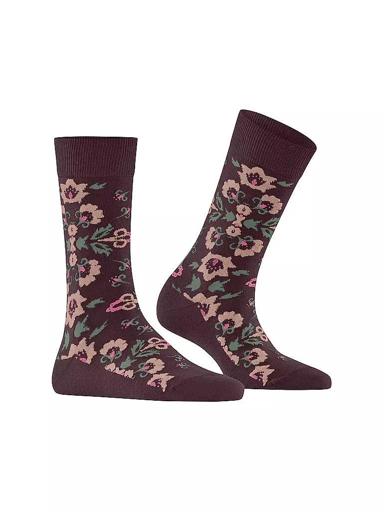 BURLINGTON | Calze da donna VELVET BLOOMS 36-41 barolo | 