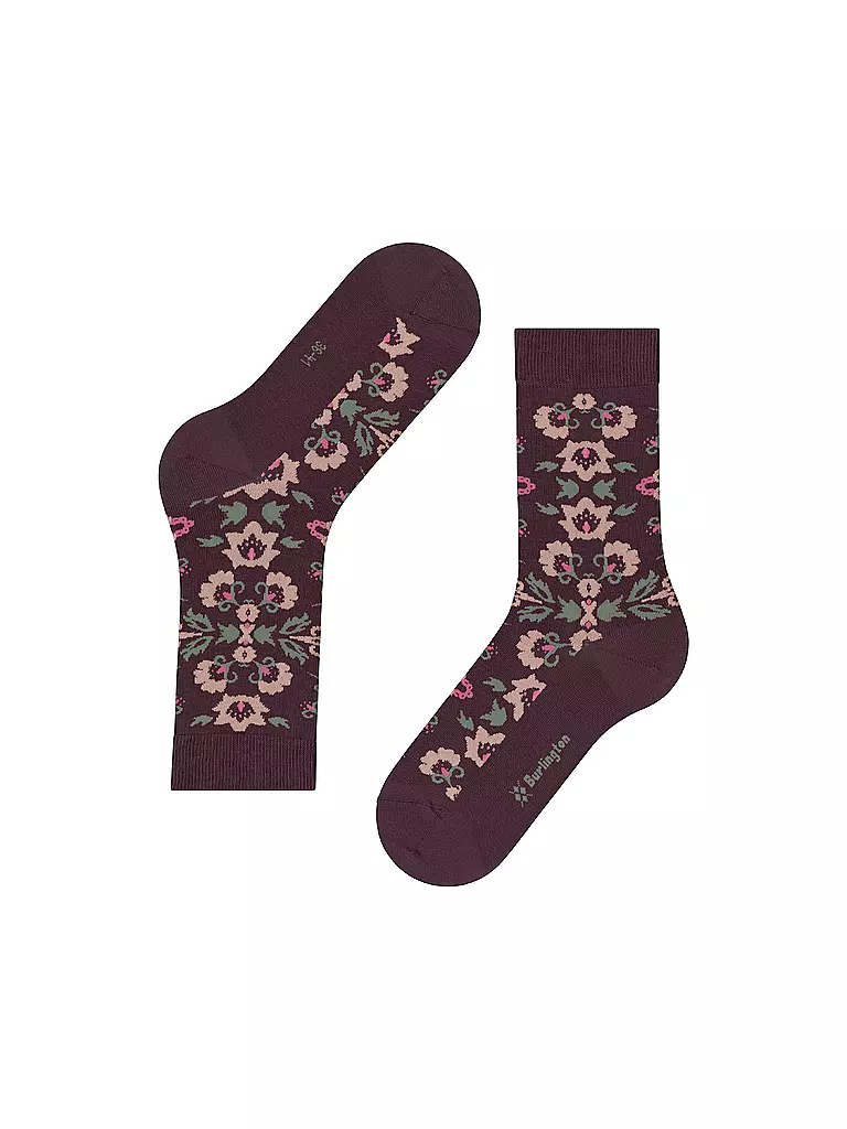 BURLINGTON | Calze da donna VELVET BLOOMS 36-41 barolo | 