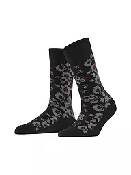 BURLINGTON | Calze da donna VELVET BLOOMS 36-41 blu navy | Nero
