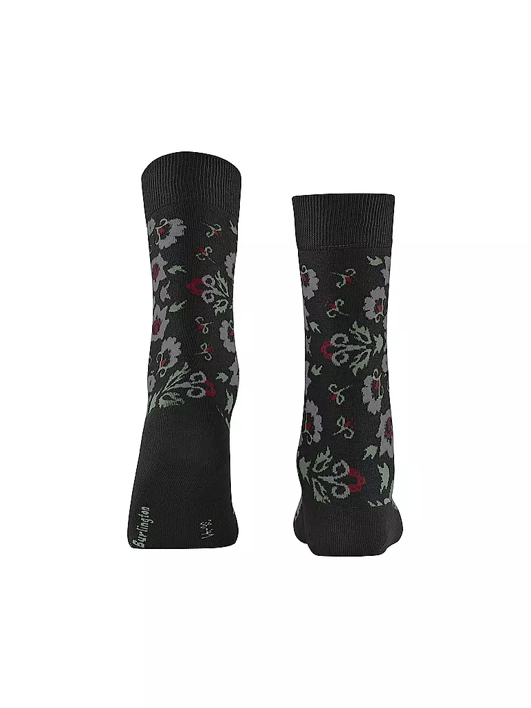 BURLINGTON | Calze da donna VELVET BLOOMS 36-41 nere | Nero