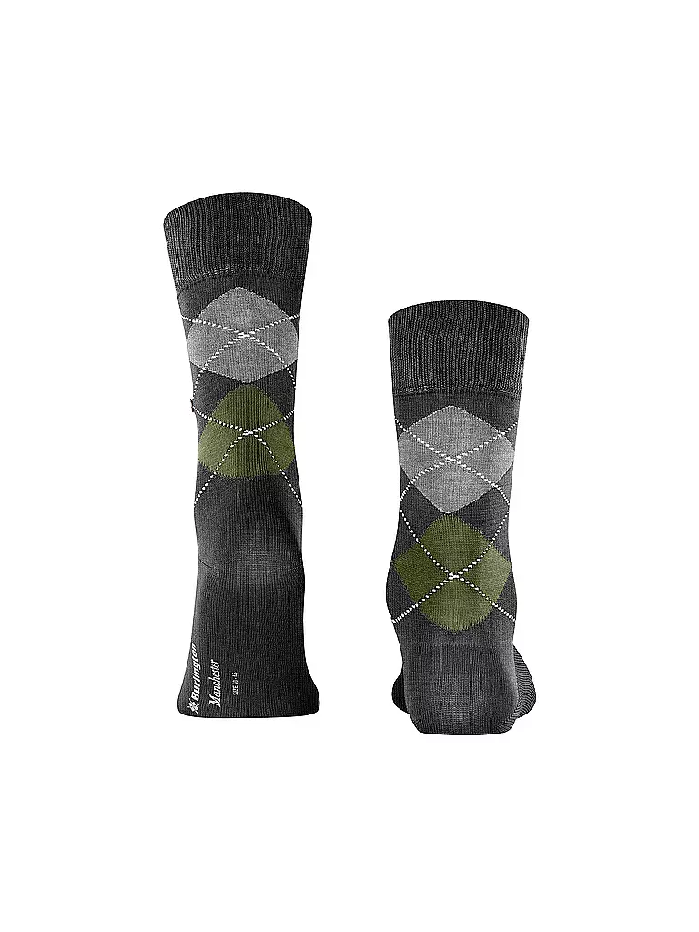 BURLINGTON | Calze da uomo 40-46 MANCHESTER antracite mélange | Grigio