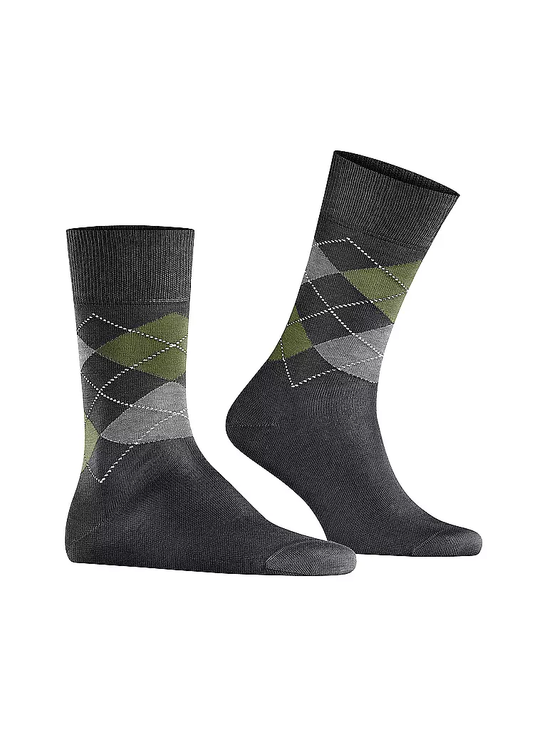 BURLINGTON | Calze da uomo 40-46 MANCHESTER antracite mélange | Grigio