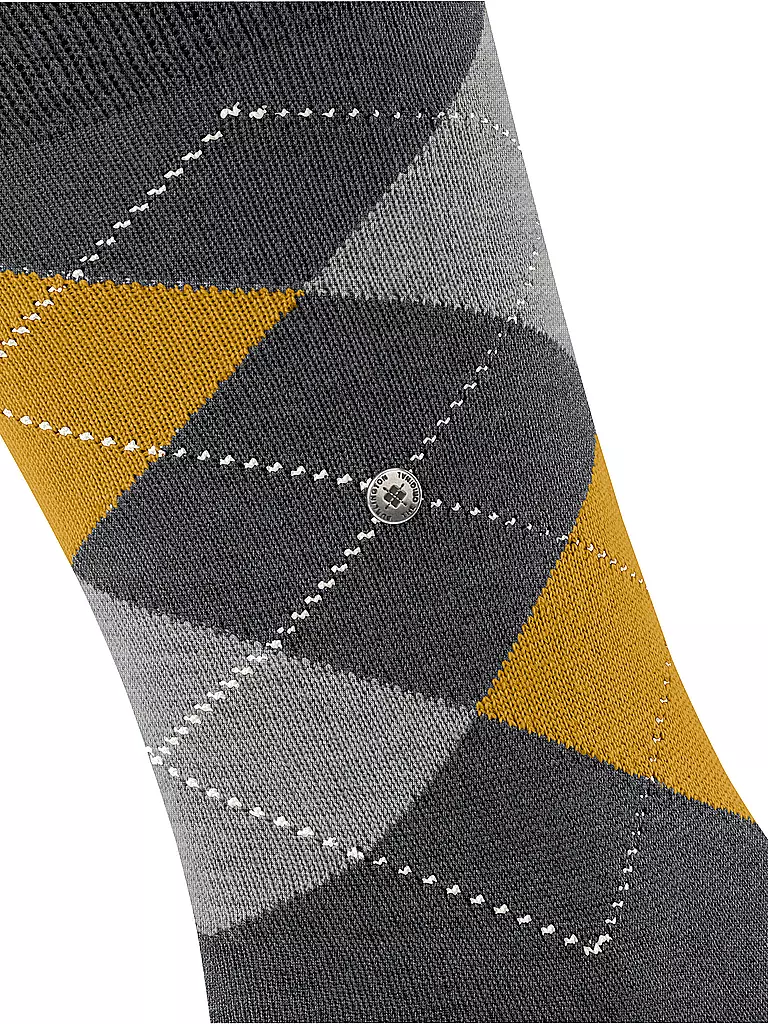 BURLINGTON | Calze da uomo EDINBURGH 40-46 asfalto mélange | Grigio