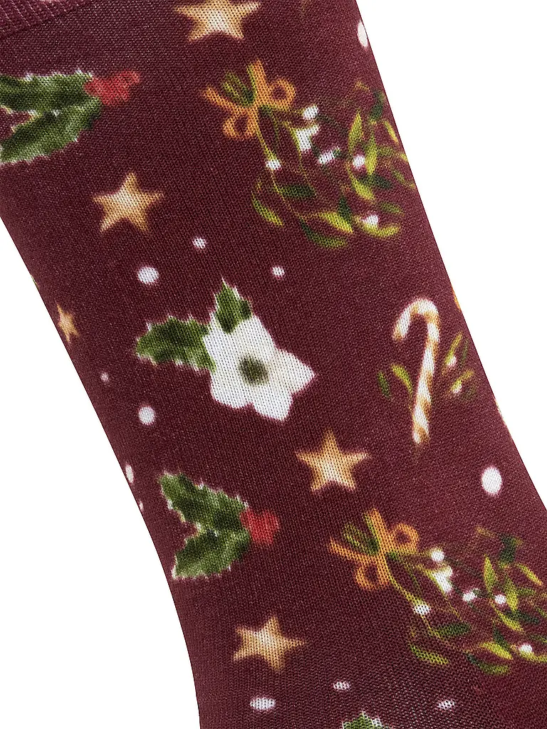 BURLINGTON | Calze FANCY CHRISTMAS 36-41 wine |