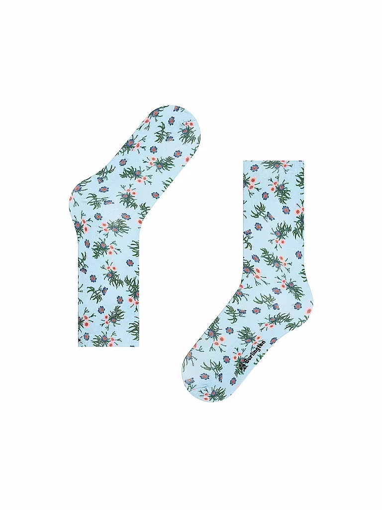 BURLINGTON | Calze FLORAL ROMANCE 36-41 azzurro | 