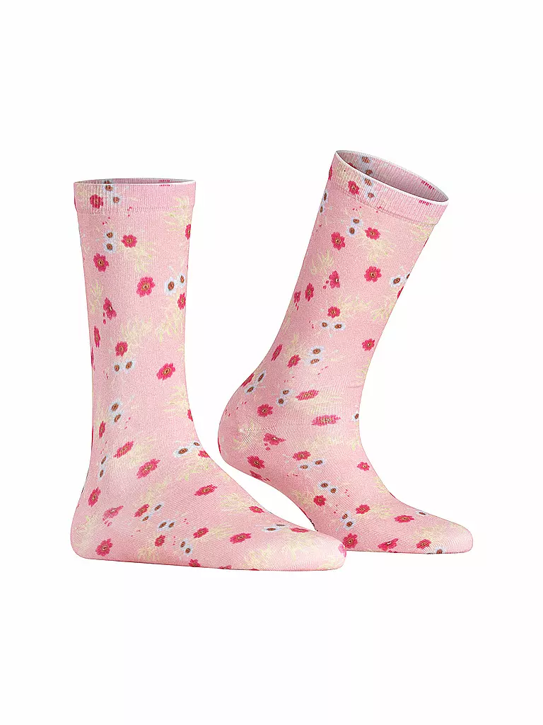 BURLINGTON | Calze FLORAL ROMANCE 36-41 rosa cipria | 