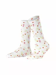 BURLINGTON | Socken FLORAL ROMANCE 36-41 sesame | Bianco