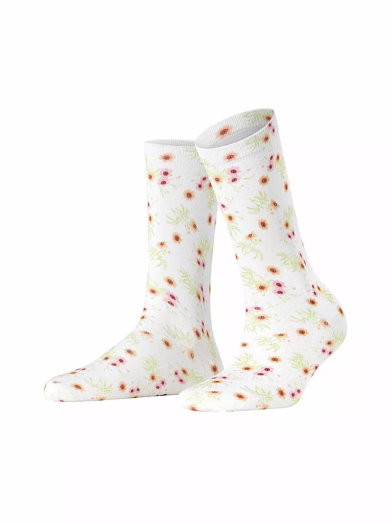 BURLINGTON | Calze FLORAL ROMANCE 36-41 white | Bianco