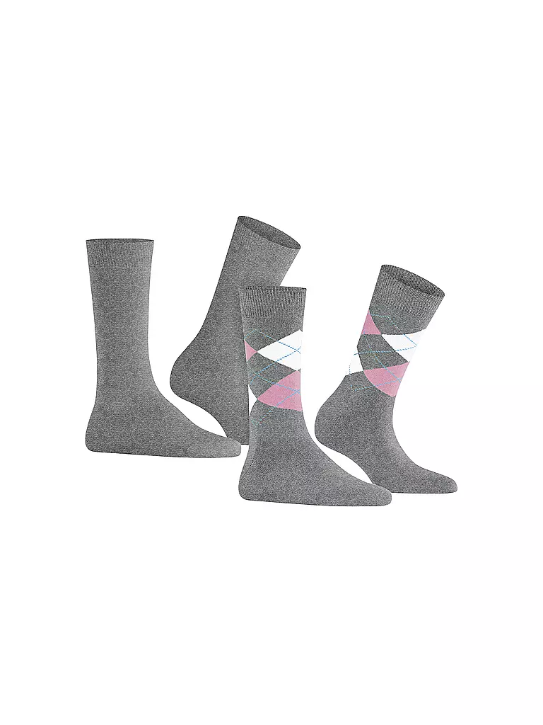 BURLINGTON | Calzini da donna EVERYDAY, confezione da 2, 36-41 grigio chiaro | 