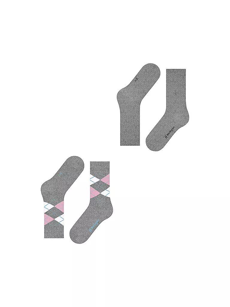 BURLINGTON | Calzini da donna EVERYDAY, confezione da 2, 36-41 grigio chiaro | 
