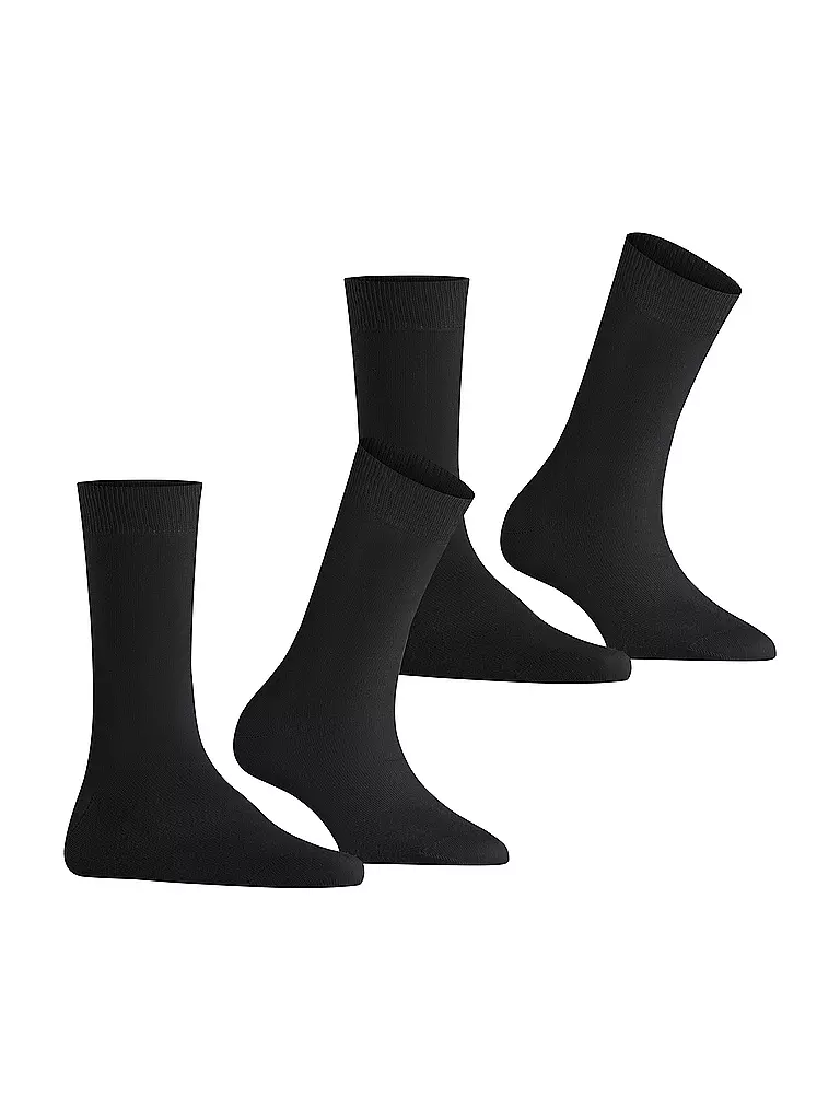 BURLINGTON | Calzini da donna EVERYDAY, confezione da 2, 36-41 nero | 