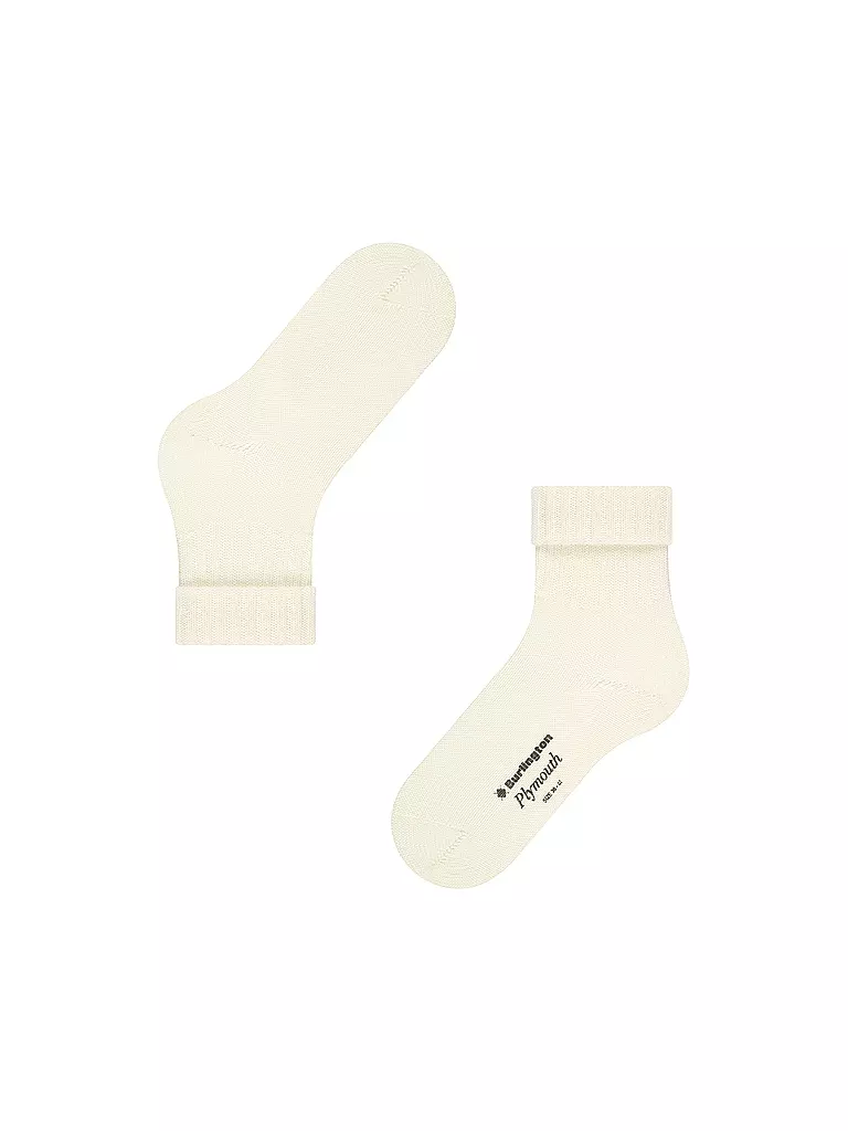 BURLINGTON | Calzini da donna PLYMOUTH 36-41 bianco lana | 