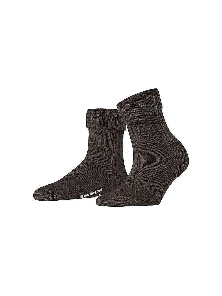 BURLINGTON | Calzini da donna PLYMOUTH 36-41 marrone scuro | Marrone