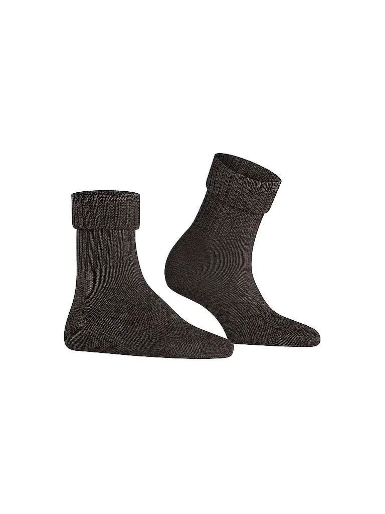 BURLINGTON | Calzini da donna PLYMOUTH 36-41 marrone scuro | Marrone