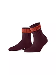 BURLINGTON | Calzini da donna PLYMOUTH 36-41 marrone scuro | Rosso scuro