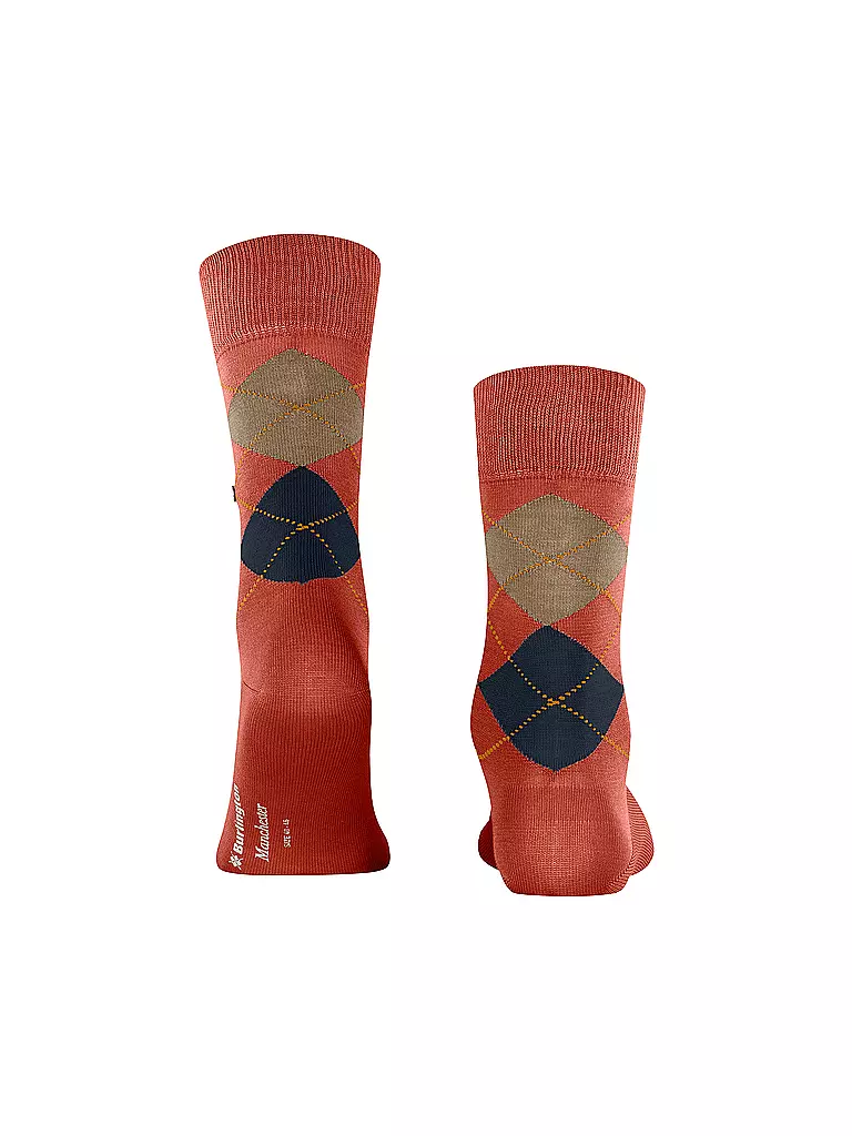 BURLINGTON | Calzini da uomo 40-46 MANCHESTER arancioni |