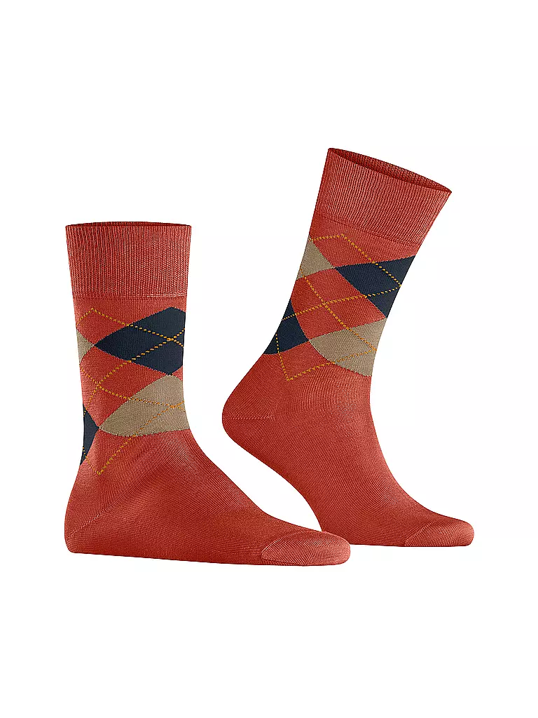 BURLINGTON | Calzini da uomo 40-46 MANCHESTER arancioni |