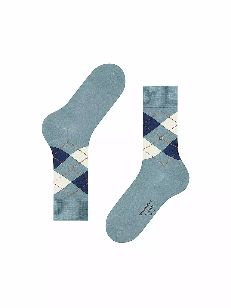 BURLINGTON | Calzini da uomo 40-46 MANCHESTER fresco | Blu