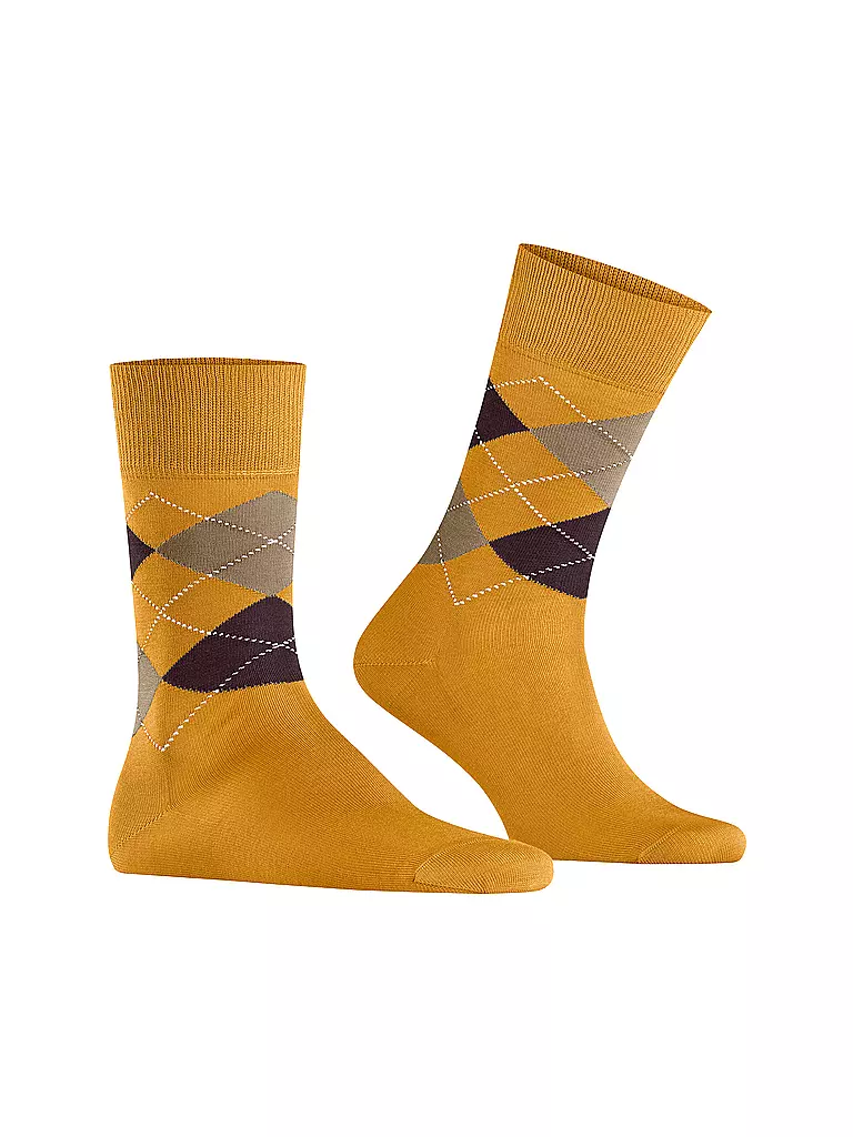 BURLINGTON | Calzini da uomo 40-46 MANCHESTER giallo tuorlo | Giallo