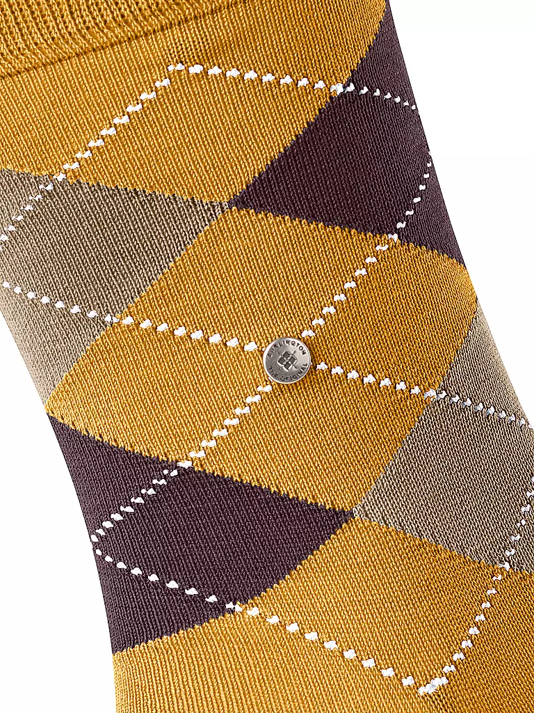 BURLINGTON | Calzini da uomo 40-46 MANCHESTER giallo tuorlo | Giallo