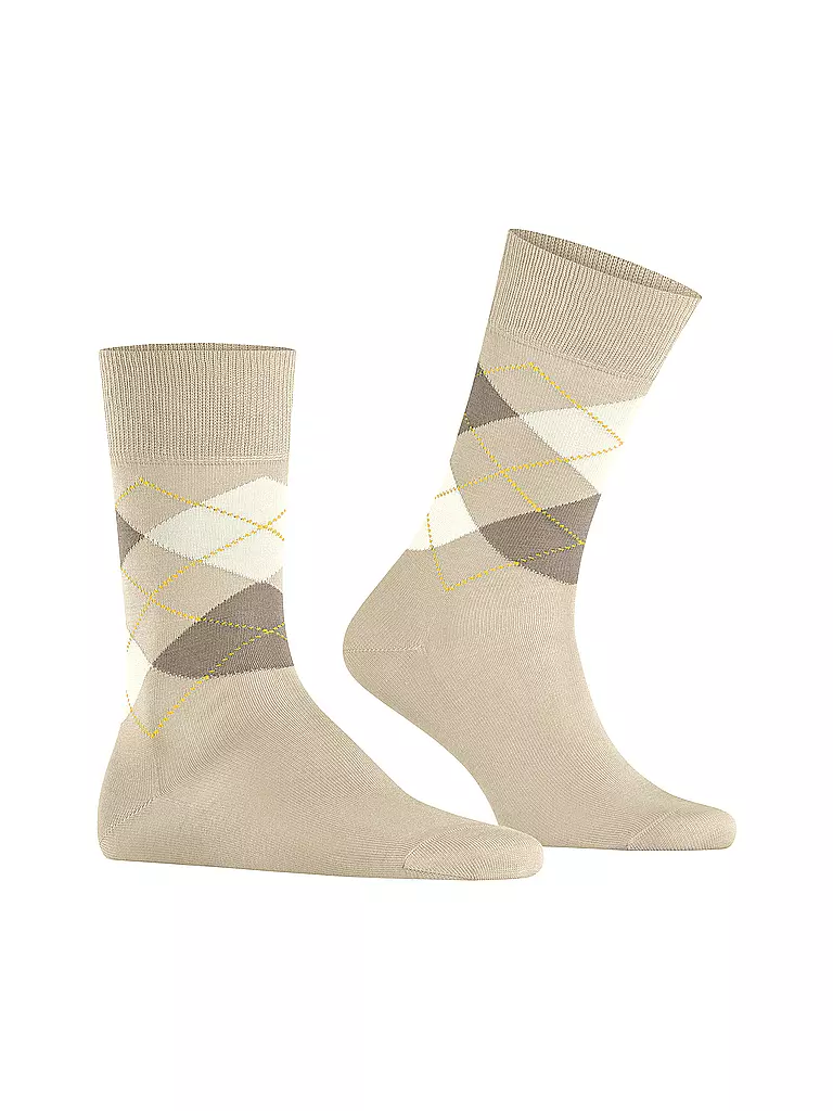 BURLINGTON | Calzini da uomo 40-46 MANCHESTER gravel | Crema