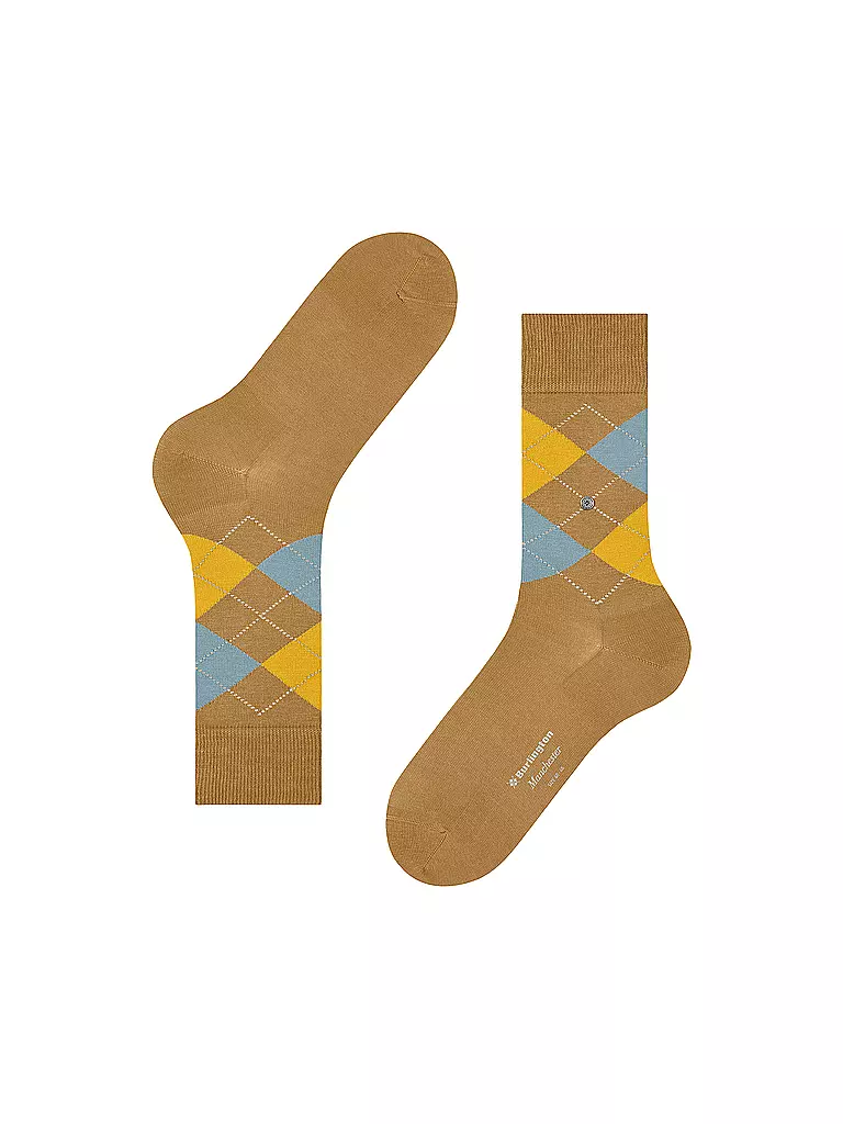 BURLINGTON | Calzini da uomo 40-46 MANCHESTER mustard |