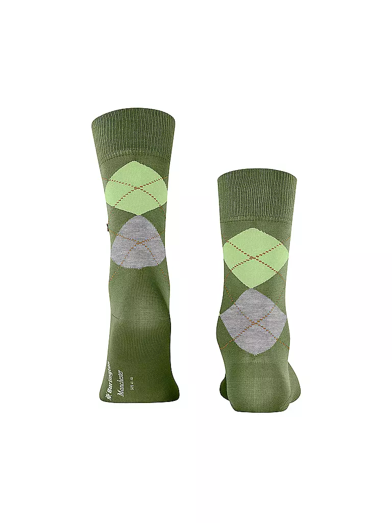 BURLINGTON | Calzini da uomo 40-46 MANCHESTER shamrock | Oliva