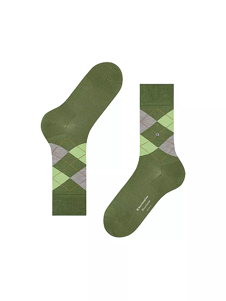 BURLINGTON | Calzini da uomo 40-46 MANCHESTER shamrock | Oliva