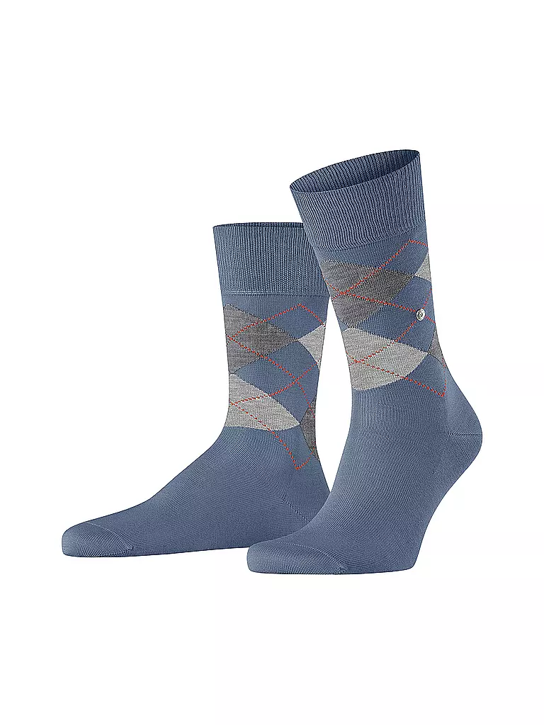 BURLINGTON | Calzini da uomo 40-46 MANCHESTER sperone di cavaliere | Blu