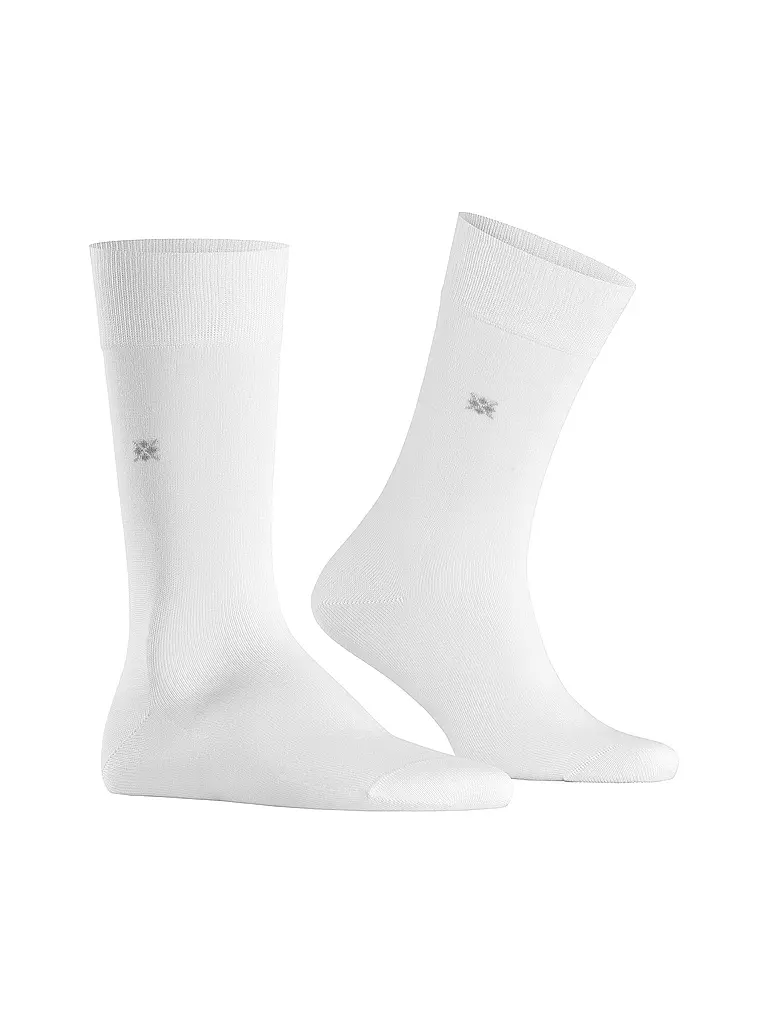 BURLINGTON | Calzini da uomo DUBLIN SO 40-46 bianchi | 