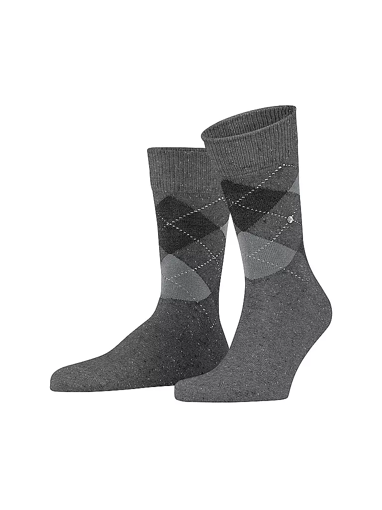 BURLINGTON | Calzini da uomo DUNDEE 40-46 carbon mel | Grigio