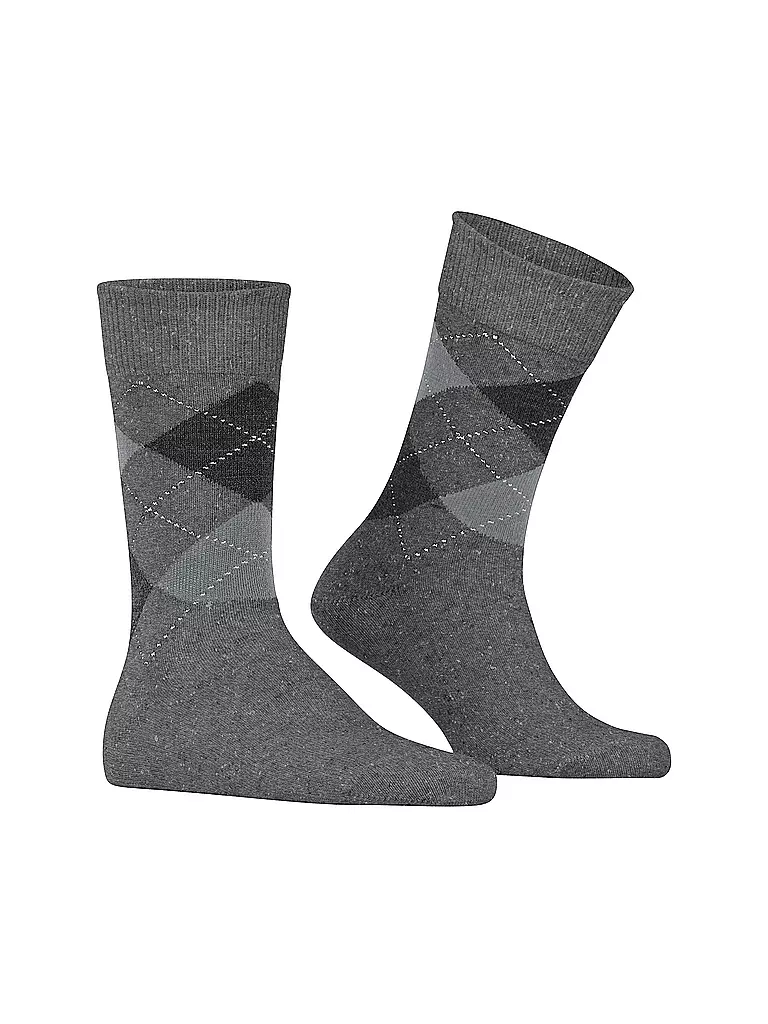 BURLINGTON | Calzini da uomo DUNDEE 40-46 carbon mel | Grigio