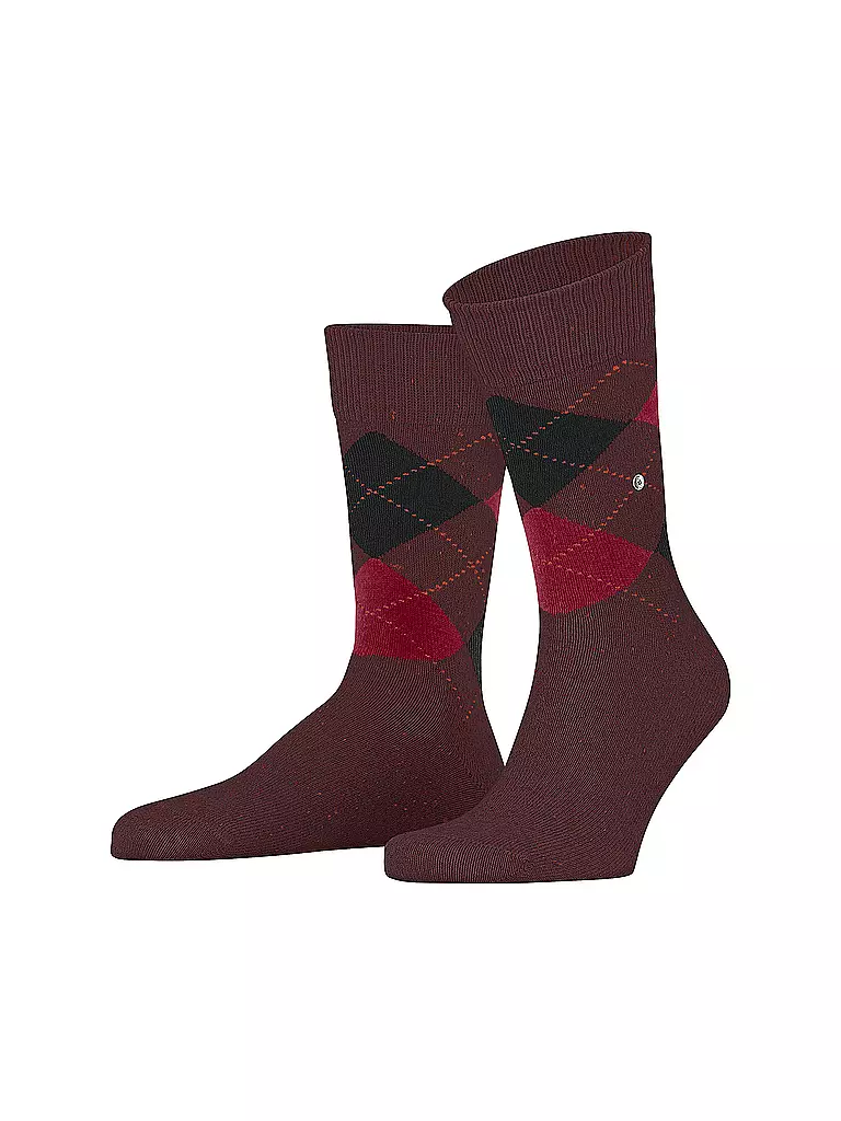 BURLINGTON | Calzini da uomo DUNDEE 40-46 merlot | Rosso scuro