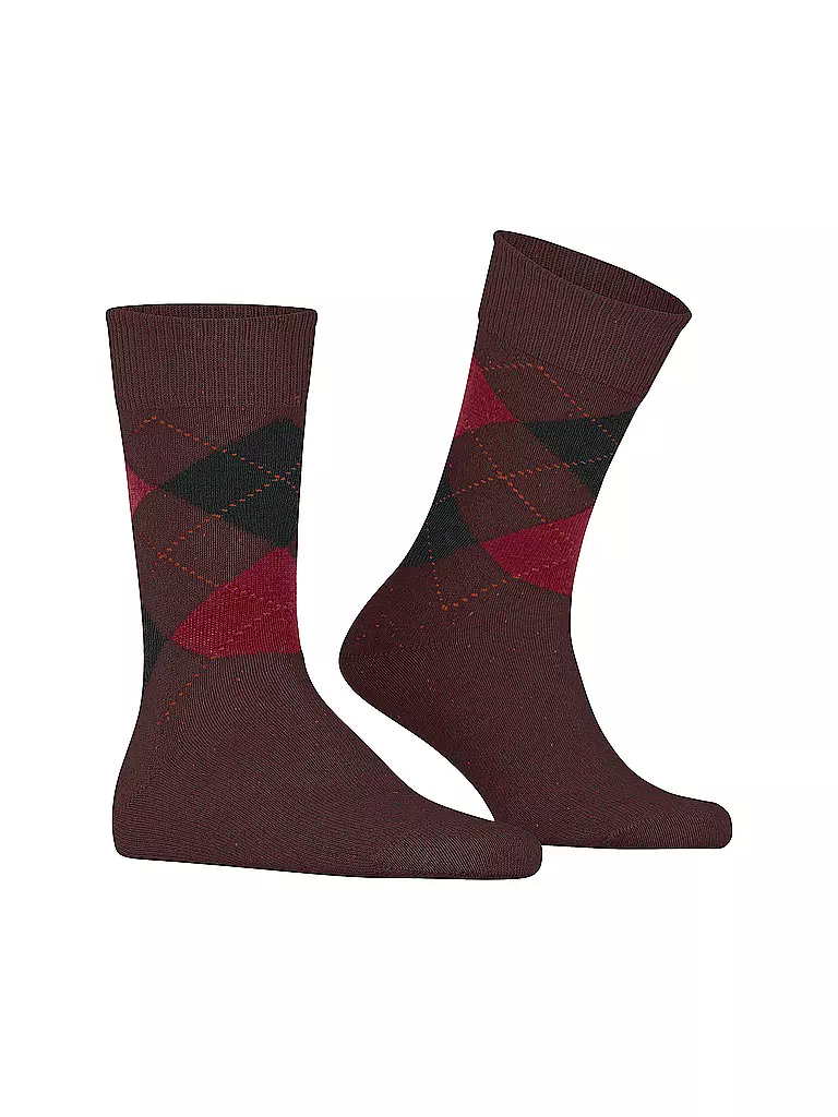 BURLINGTON | Calzini da uomo DUNDEE 40-46 merlot | 