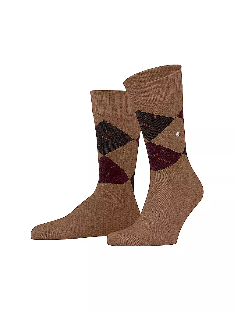 BURLINGTON | Calzini da uomo DUNDEE 40-46 peanut mel | Cammello
