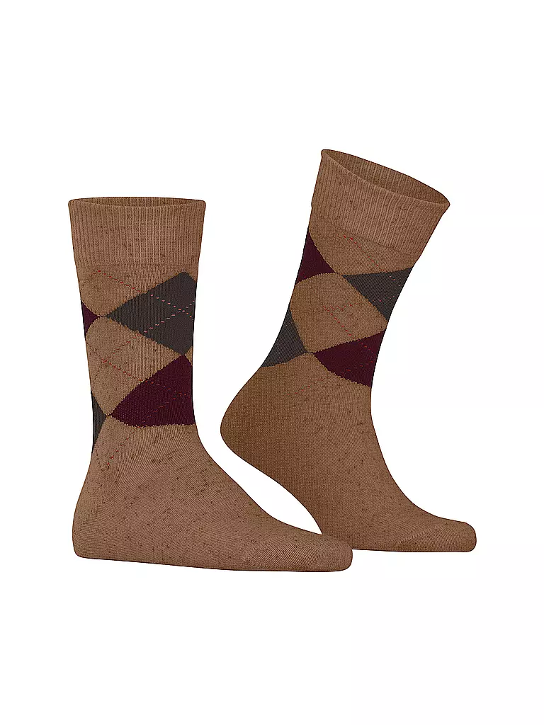 BURLINGTON | Calzini da uomo DUNDEE 40-46 peanut mel | Cammello