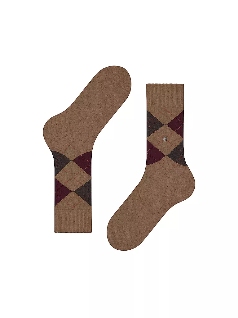 BURLINGTON | Calzini da uomo DUNDEE 40-46 peanut mel | Cammello