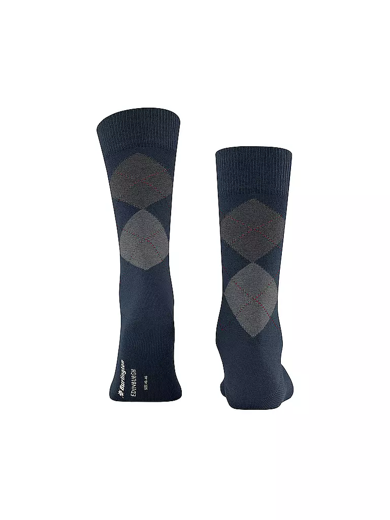 BURLINGTON | Calzini da uomo EDINBURGH 40-46 blu navy | Blu scuro