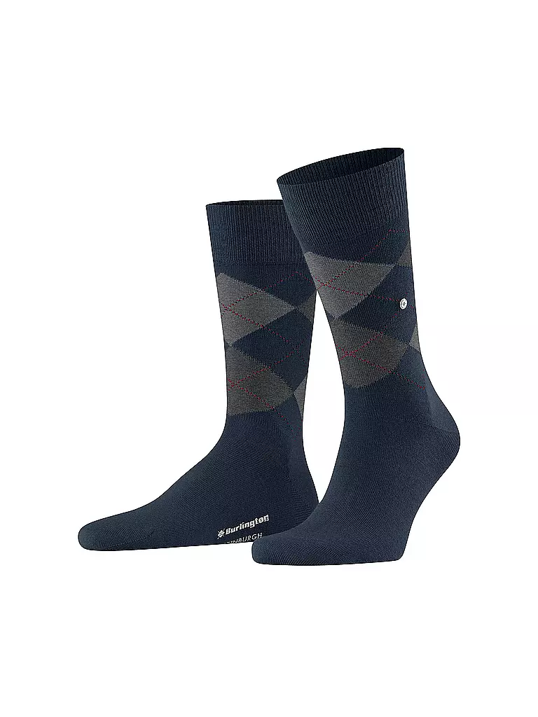 BURLINGTON | Calzini da uomo EDINBURGH 40-46 blu navy | Blu scuro