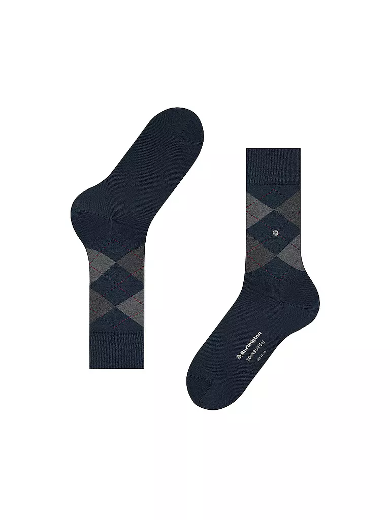 BURLINGTON | Calzini da uomo EDINBURGH 40-46 blu navy | Blu scuro