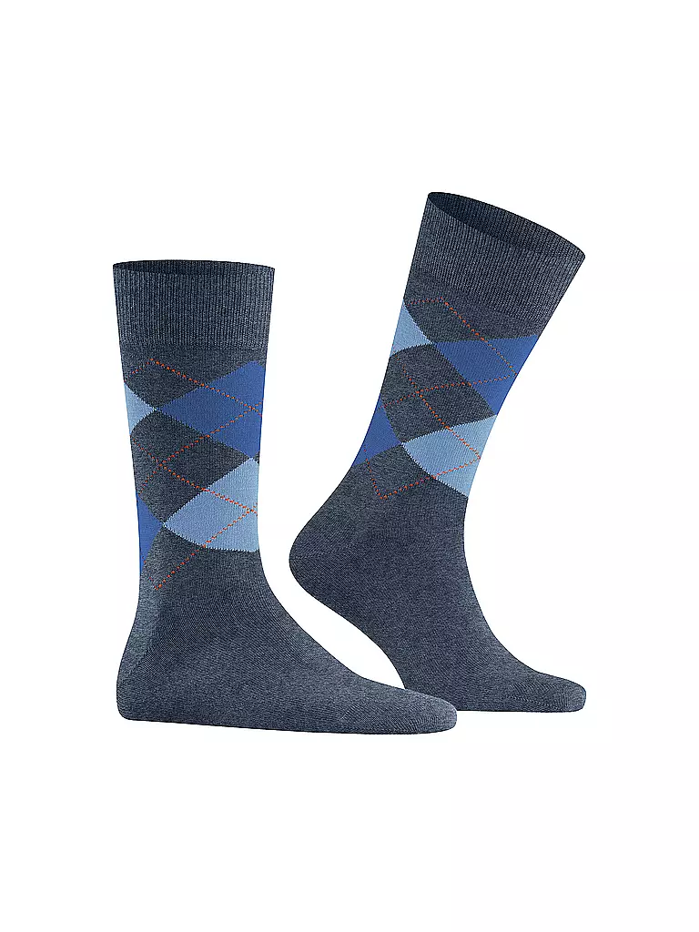 BURLINGTON | Calzini da uomo EDINBURGH 40-46 blu scuro mel | Blu