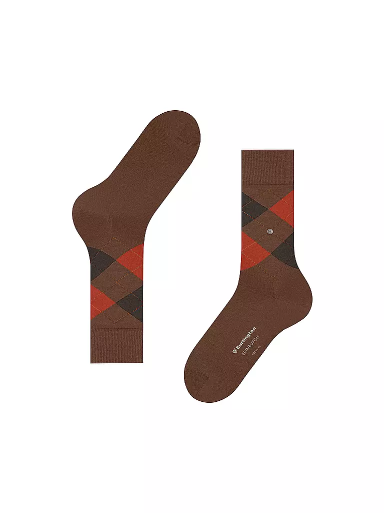 BURLINGTON | Calzini da uomo EDINBURGH 40-46 caramello | 