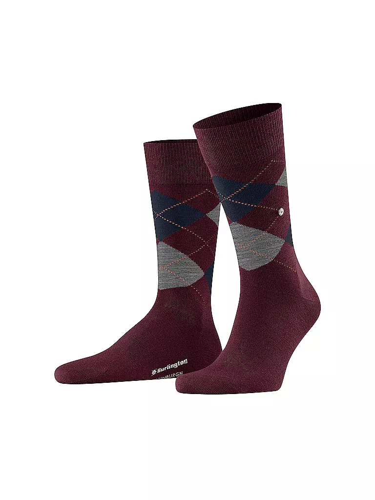 BURLINGTON | Calzini da uomo EDINBURGH 40-46 claret | 
